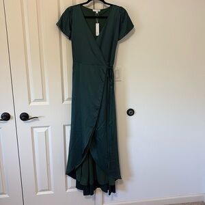 Baltic Born Emerald Green Wrap Dress
